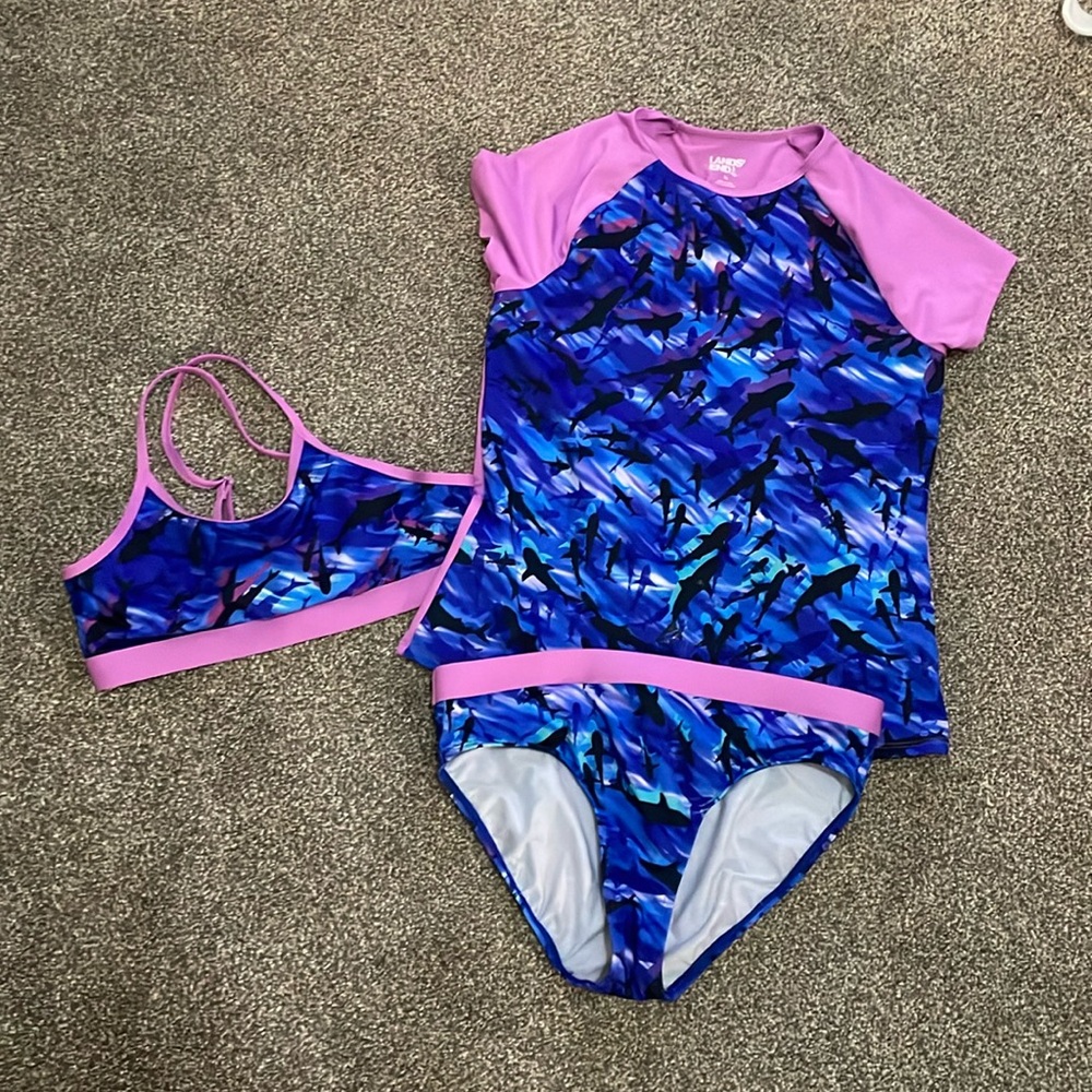 Lands end girls 3-piece suit size 14